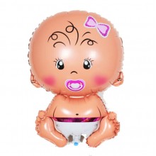 Baby Shower Baby Girl Helium Balloon (Pink)